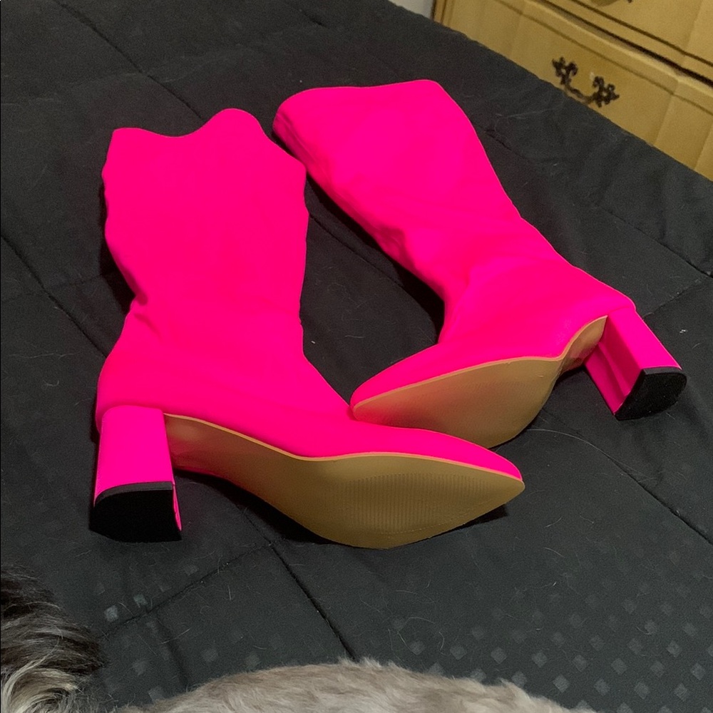 Vibrant Pink Women's Boots